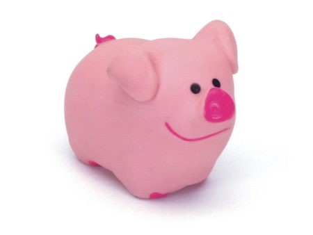 Rascals Latex Pig Dog Toy Pink 1ea 2.75 in Hot on Sale