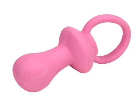 Rascals Latex Pacifier Dog Toy Pink 1ea 4.5 in Online Sale