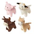 Earth Dog Toy Farm Animals Assorted 1ea 9 in Cheap