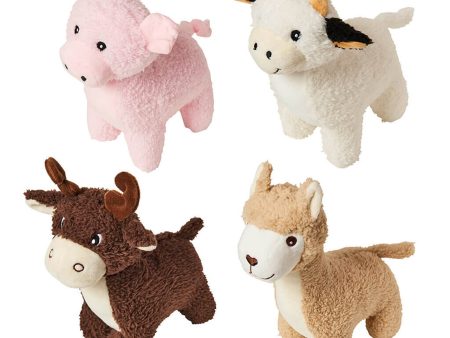 Earth Dog Toy Farm Animals Assorted 1ea 9 in Cheap