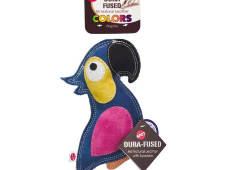 Spot Durafuse Leather Parrot Dog Toy Assorted, 1ea 8 in Sale