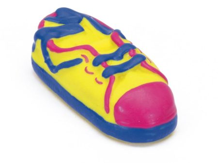 Rascals Latex Dog Toy Tennis Shoe Multi-Color 1ea 3.5 in on Sale