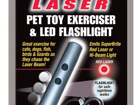 Spot Laser Original 2 in 1 Dog Toy Silver 1ea One Size Supply