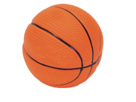 Rascals Latex Dog Toy Basketball Brown 1ea 2.5 in Sale