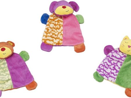 Spot Lil Spots Plush Dog Toy Blanket Assorted Multi-Color 1ea 7 in Hot on Sale