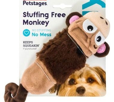 Petstages Stuffing Free Lil  Squeak Dog Toy Monkey 1ea Mini Supply