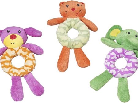 Spot Lil Spots Plush Dog Toy Ring Assorted 1ea 7.5 in Online