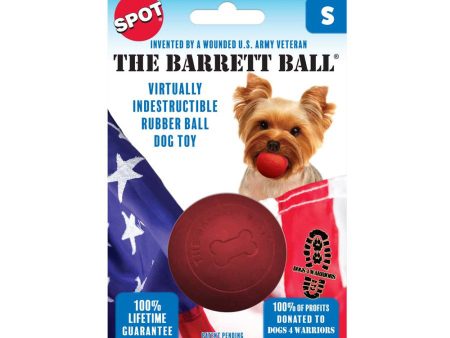 Spot Barrett Ball Dog Toy Red, 1ea 2.5 in, SM Supply