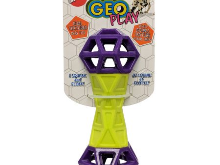 Spot Geo Play Dual Texture Dumbbell Dog Toy Assorted 1ea 7 in Online