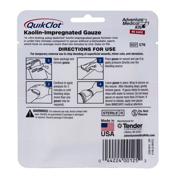 QuikClot Advanced Clotting - Gauze 3  x 2 [5020-0025] Supply