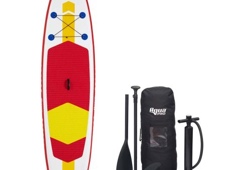 Aqua Leisure 10 Inflatable Stand-Up Paddleboard Drop Stitch w Oversized Backpack f Board  Accessories [APR20925] Online Hot Sale