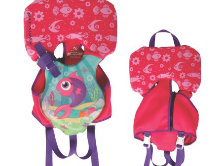 Puddle Jumper Infant Hydroprene Life Vest - Pink Purple Fish - Under 30lbs [2000038171] Online