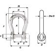 Wichard Self-Locking Bow Shackle - Diameter 10mm - 13 32  [01245] For Cheap