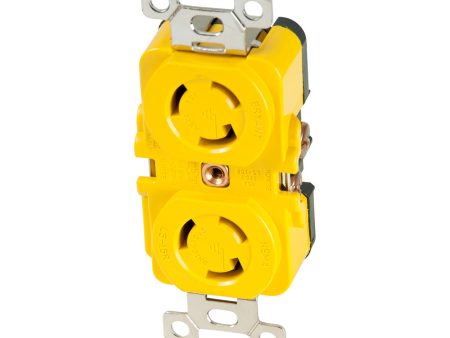 Marinco Locking Receptacle - 15A, 125V - Yellow [4700CR] Online