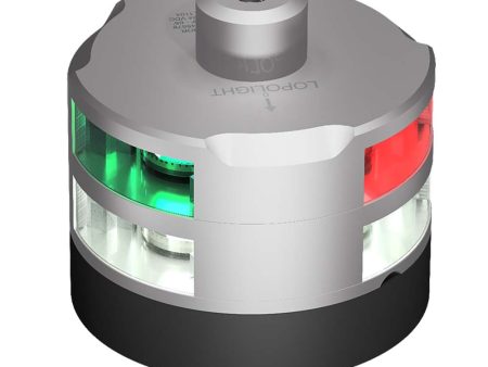 Lopolight Series 201-007 - Tri-Color Navigation Anchor Windex Light - 2NM - Horizontal Mount - Silver Housing [201-007G2SW-30M] Hot on Sale