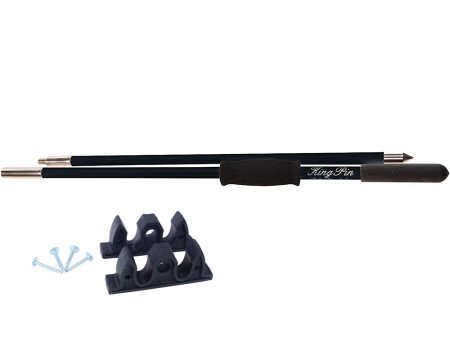 Panther 8 King Pin Anchor Pole - 2-Piece - Black [KPP802B] on Sale