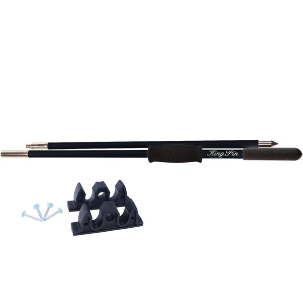 Panther 8 King Pin Anchor Pole - 2-Piece - Black [KPP802B] on Sale