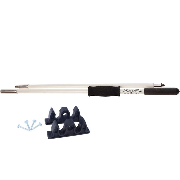 Panther 8 King Pin Anchor Pole - 2-Piece - White [KPP802W] Online Sale