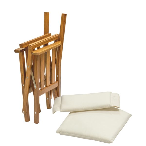 Whitecap Directors Chair II w Cream Cushion - Teak [61053] For Cheap