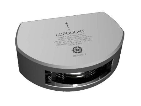 Lopolight Series 301-006 - Stern Light w Deck Light - 2NM - Vertical Mount - White - Silver Housing [301-006DLX] For Cheap