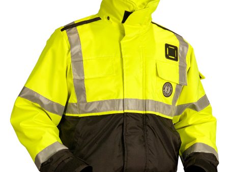 Mustang ANSI High Vis Flotation Bomber Jacket - Fluorescent Yellow Green Black - XL [MJ6214T3-239-XL-206] Online