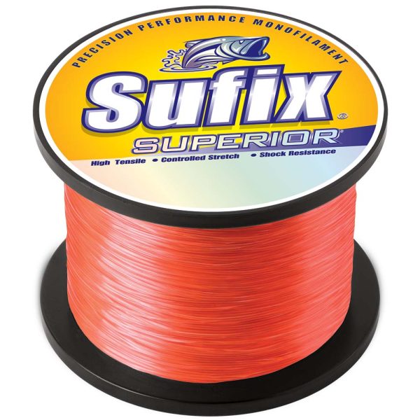 Sufix Superior Neon Fire Monofilament - 6lb - 2155 yds [636-106] For Sale