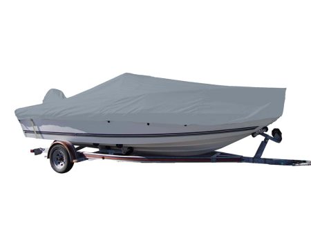 Carver Sun-DURA Styled-to-Fit Boat Cover f 17.5 V-Hull Center Console Fishing Boat - Grey [70017S-11] Hot on Sale