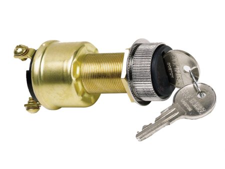 Cole Hersee 3 Position Brass Ignition Switch w Rubber Boot [M-550-14-BP] Sale