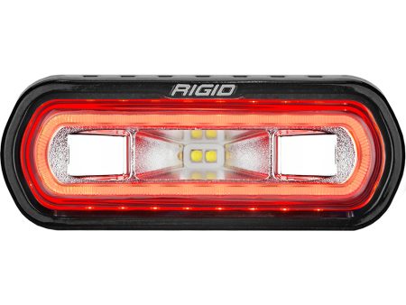 RIGID Industries SR-L Series Marine Spreader Light - Black Surface Mount - White Light w Red Halo [52102] Online