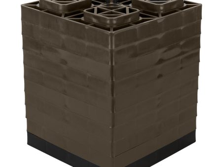 Camco FasTen Leveling Blocks w T-Handle - 2x2 - Brown *10-Pack [44521] Hot on Sale