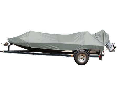 Carver Poly-Flex II Styled-to-Fit Boat Cover f 14.5 Jon Style Bass Boats - Grey [77814F-10] Fashion