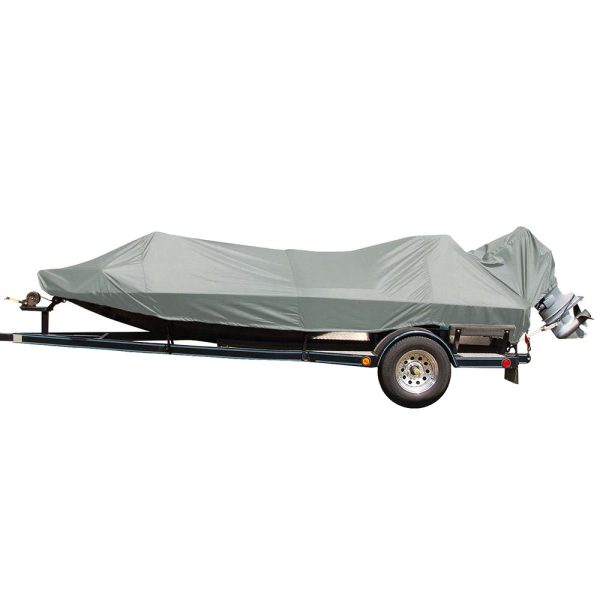 Carver Poly-Flex II Styled-to-Fit Boat Cover f 14.5 Jon Style Bass Boats - Grey [77814F-10] Fashion