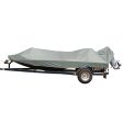 Carver Poly-Flex II Extra Wide Series Styled-to-Fit Boat Cover f 18.5 Jon Style Bass Boats - Grey [77818EF-10] Online now