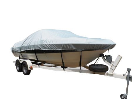 Carver Flex-Fit PRO Polyester Size 10 Boat Cover f V-Hull Runabouts I O or O B - Grey [79010] Hot on Sale