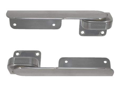 TACO Command Ratchet Hinges 9-3 8  Polished 316 Stainless Steel - Pair [H25-0016] For Discount