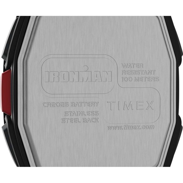 Timex IRONMAN T300 Silicone Strap Watch - Black Red [TW5M47500] Discount