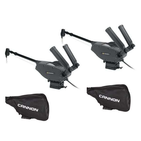 Cannon Optimum 10 BT Electric Downrigger 2-Pack w Black Covers [1902335X2 COVERS] For Discount