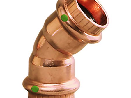 Viega ProPress 2  - 45 Copper Elbow - Double Press Connection - Smart Connect Technology [77043] Online now