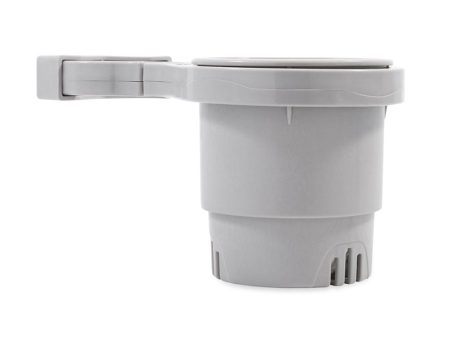 Camco Clamp-On Rail Mounted Cup Holder - Small for Up to 1-1 4  Rail - Grey [53093] For Discount