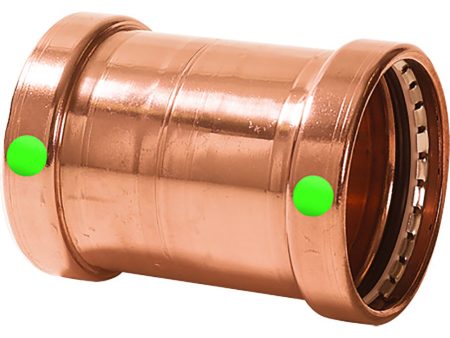 Viega ProPress 2-1 2  Copper Coupling w o Stop - Double Press Connection - Smart Connect Technology [20743] For Discount