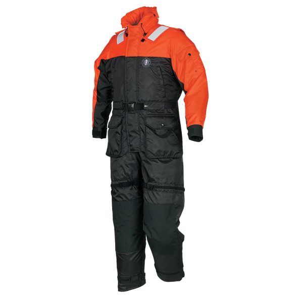 Mustang Deluxe Anti-Exposure Coverall  Work Suit - Orange Black - XS [MS2175-33-XS-206] Sale