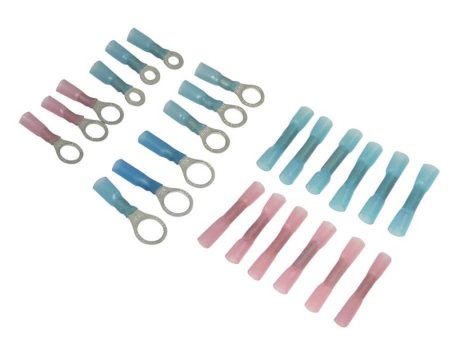 T-H Marine Heat Shrink Terminal Connector Kit *24-Piece [BE-EL-51047-DP] Online now