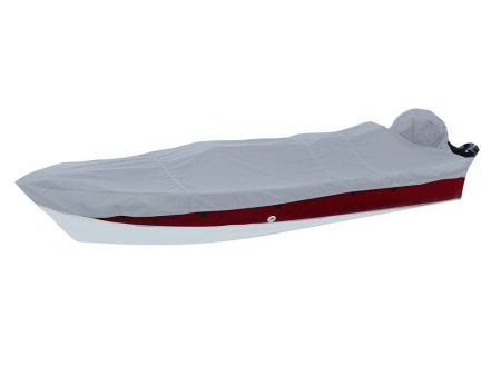 Carver Poly-Flex II Styled-to-Fit Boat Cover f 15.5 V-Hull Side Console Fishing Boats - Grey [72215F-10] Online now