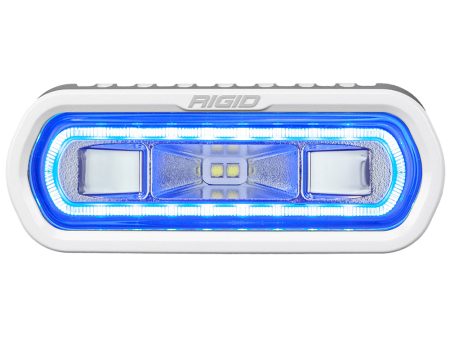 RIGID Industries SR-L Series Marine Spreader Light - White Surface Mount - White Light w Blue Halo [51101] Sale