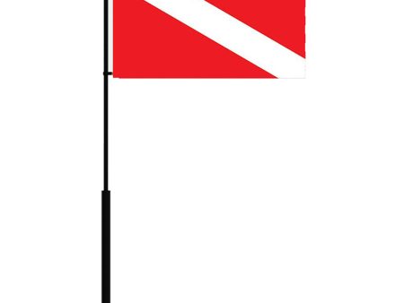 Mate Series Flag Pole - 36  w Dive Flag [FP36DIVE] Online now