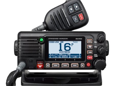 Standard Horizon GX2400B Matrix Black VHF w AIS, Integrated GPS, NMEA 2000 30W Hailer,  Speaker Mic [GX2400B] Cheap