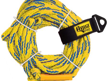 Aqua Leisure 4-Person Floating Tow Rope - 4,100lb Tensile - Yellow [APA20452] For Cheap