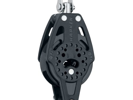 Harken 57mm Carbo Single Ratchet Block w Swivel  Becket [2136] For Sale