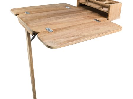 Whitecap Cockpit Table w Folding Leaves  4 Cupholders - Teak [61392C] Hot on Sale