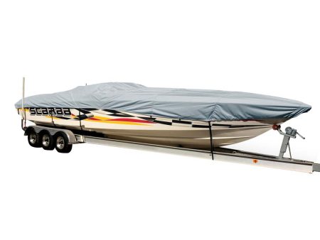 Carver Sun-DURA Styled-to-Fit Boat Cover f 26.5 Performance Style Boats - Grey [74326S-11] Online Hot Sale